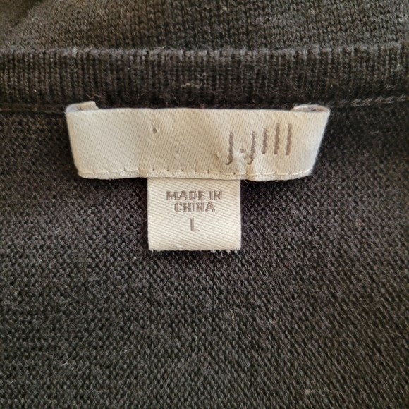 J. Jill Black Light Tunic Sweater Size Large - Picture 5 of 5